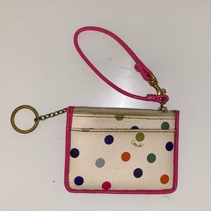 COACH Polka Dot Wristlet